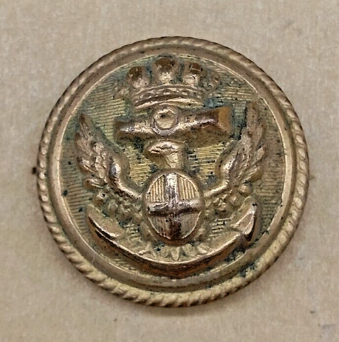 Bottone militare antico regia - bottone,