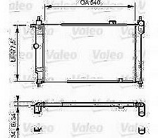 Radiatore originale valeo - radiatore,