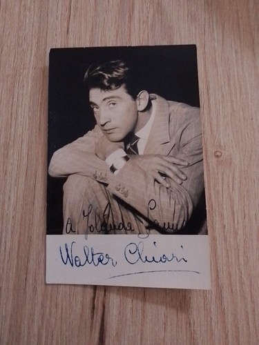 Walter chiari foto autografata - walter,