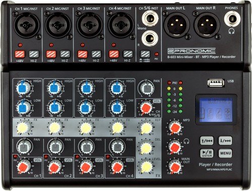 Mini mixer audio canali - mixer, 6