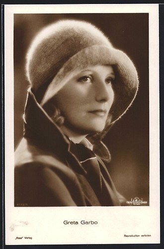 Cartolina attrice greta - cartolina,
