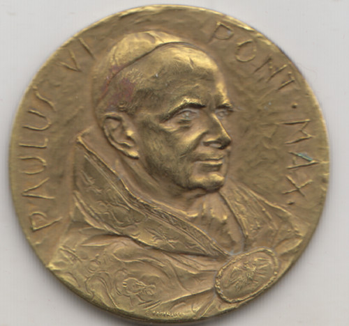 Medaglia papa paolo pont - papa,