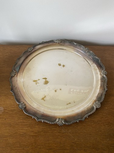 Plat service ancien argent - de,