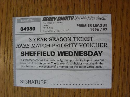 1996 ticket sheffield - ticket:,