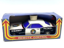 Taiyo Japan Tin Toy Police car Highway Patrol Remote Control new old stock#AQ