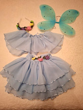 COSTUME FATA Fatina artigianale  (PEZZO UNICO)  (nuovo)   3/4 anni - 4 pezzi