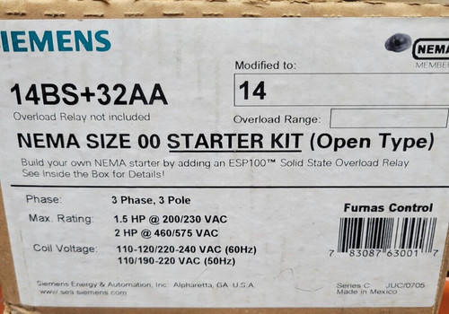 Siemens 14bs 32aa nema - siemens, 14bs+32aa