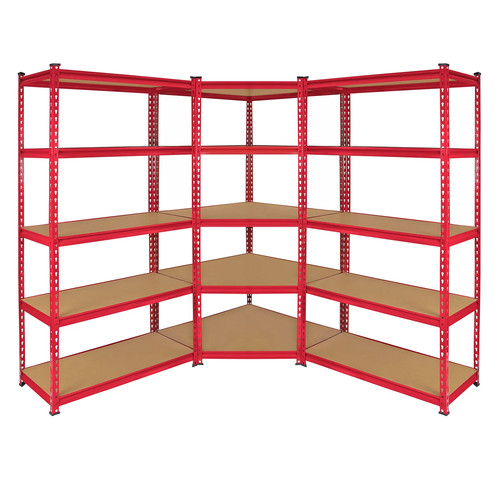Set scaffali metallici - metallici, ad