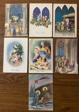 Lotto cartoline natale vintage - lotto,