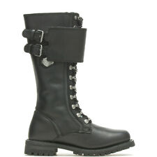 Stivali moto Harley-Davidson Grimes 12" pizzo D87205 donna pelle nera