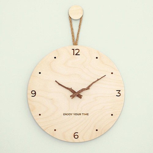 Orologio parete legno - parete, in
