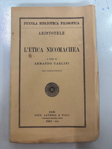 Libro etica nicomachea - libro,