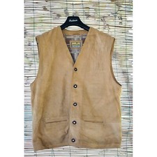 GILET  Tg. L  UOMO TIROLESE PELLE Panama Jack