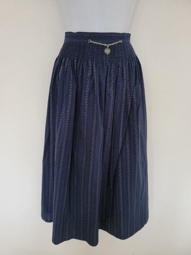 Gonna vintage blu midi lunga