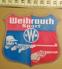 Weihrauch Sport Stickers HWM  vintage anni '70 adesivo sport