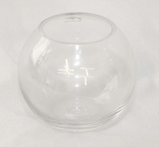 VASO BOLO IN VETRO CLEAR ALTO 13 CM DIAMETRO 14 CM COMPOSIZIONI FLOREALI ARREDO