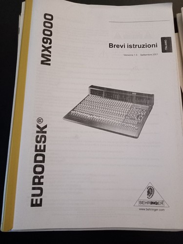 Istruzioni manuale eurodesk - istruzioni,