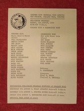 CHESTER CITY V SHREWSBURY TOWN | 1984/1985 | AMICHEVOLE | 6 AGOSTO 1984 | UK FREEPOST