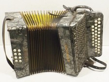 vecchia fisarmonica grigia