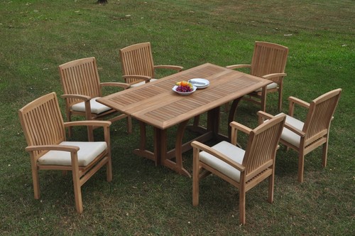 Set pranzo 7pz grado teak - set,