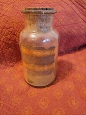 Vecchio barattolo da farmacia in vetro