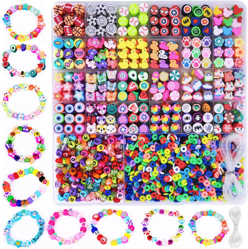 2480pcs perline argilla - perline,