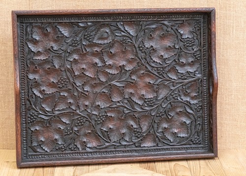 Antique carved kashmiri wooden - carved,