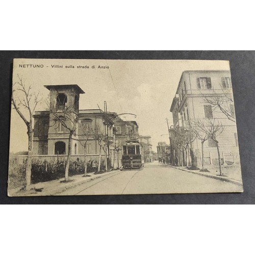 Cartolina nettuno villini - nettuno,