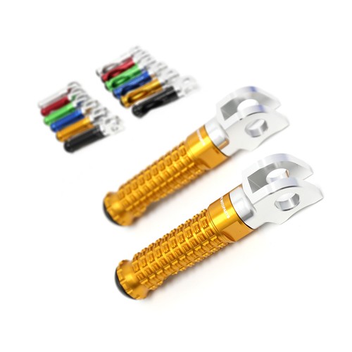 Gold billet front footpegs - gold,