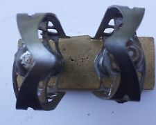 Coppia pedali bici corsa epoca, in acciaio, tappi con filetto, Bianchi Colnago