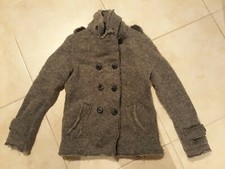 lotto 788b cappotto giacca piumino bimba bambina grigio TG.S