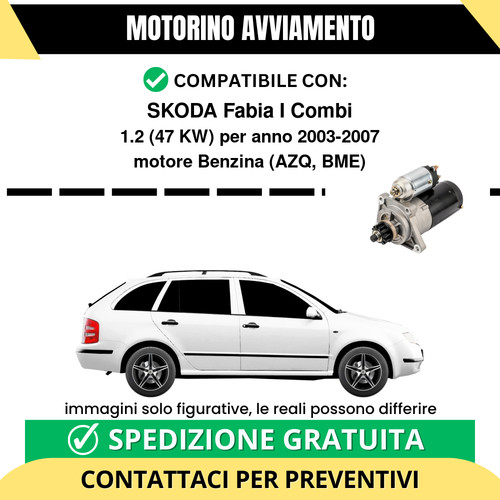 Motorino avviamento skoda - motorino,