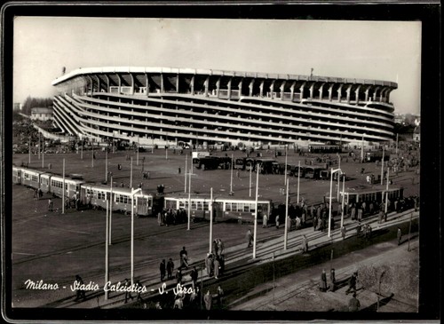 Cartolina milano stadio - cartolina,