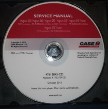 CASE MAGNUM 235 260 290 315 340 370 CVT TRATTORE SERVIZIO OFFICINA RIPARAZIONE MANUALE CD