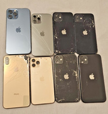8x Custodia Posteriore iPhone Originale Rotta | Per Ricambi o Non Funzionante | Telaio
