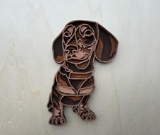 Bassotto in legno inciso laser