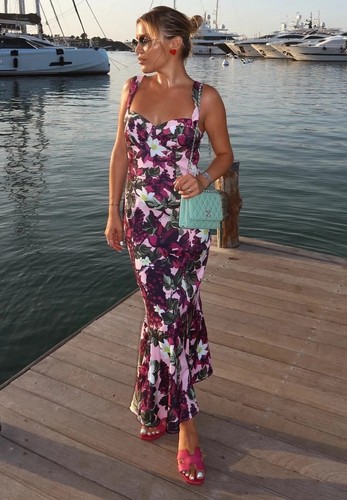 Zara abito godet floreale 2025 - abito,