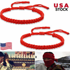 2 Pulseras de Hilo Rojo Suerte