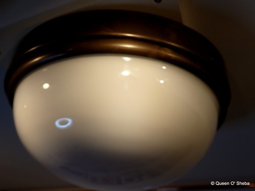 Plafoniera luce bronzo - , opalino