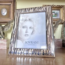 SOVRANI Cornice Portafoto in Argento x foto 15x20 Moderna - Nuova con scatola