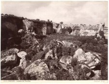 Superbe Brogi Siracusa Sicily Latomie large original albumen photo 1890c