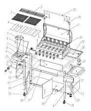 CosmoGrill Ricambi Pro 6+1, Deluxe 6+1, 93416 & EL-2016DH Barbecue a Gas