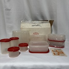 Vtg New Tupperware 9 Pieces