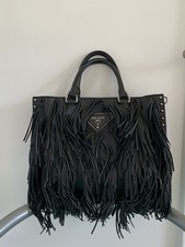 Borsa prada con frange - con,