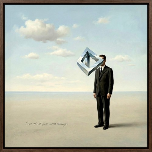 Hommage magritte 50x50 - magritte,