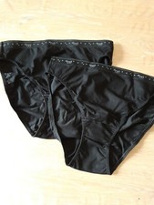 Lotto SLOGGI n.2 SLIP MAXI  Taglia 4 nero