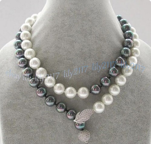 Collana perle tonde bianche