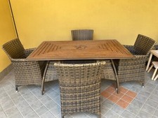 Tavolo da esterno con sedie, usato, condizioni discrete, SOLO RITIRO A MANO
