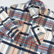 ZARA Camicia oversize a quadri