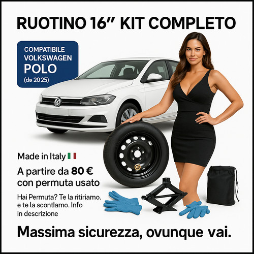 Ruotino scorta per vw - 16",